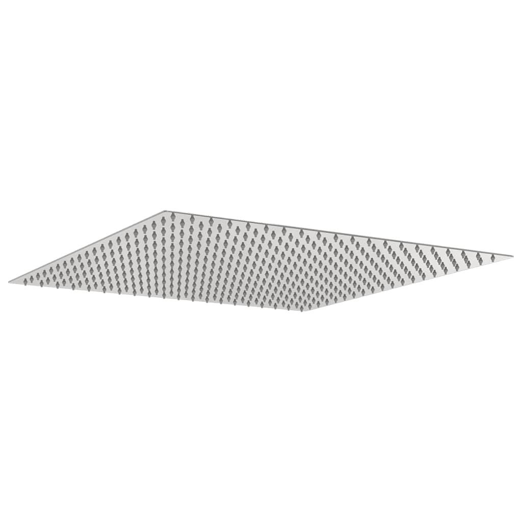 vidaXL Regenduschkopf 50x50 cm Edelstahl